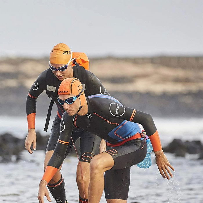 2024 Zone3 Neoprene Swimming Cap NA18UNSC1 - Orange